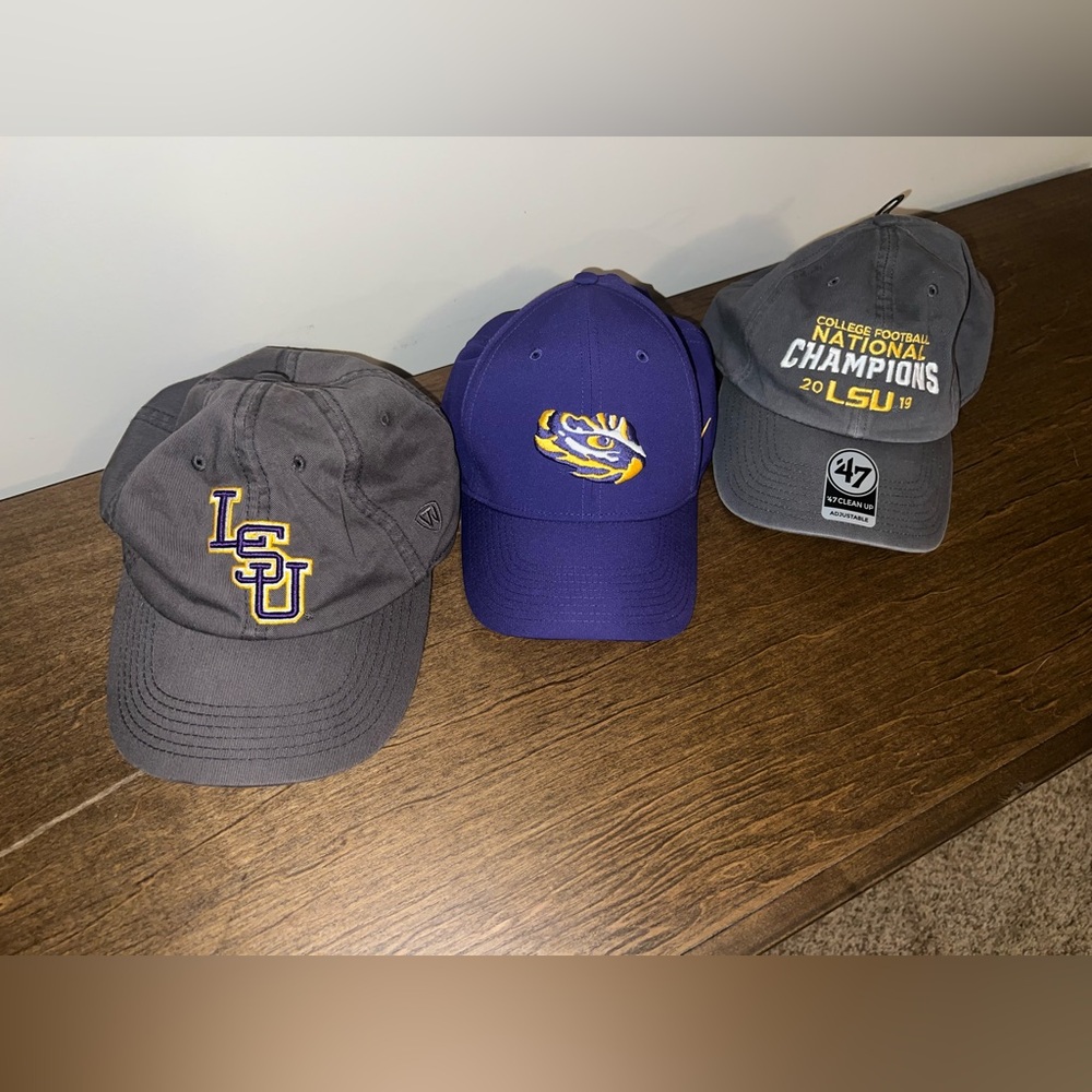 3 LSU Hats Bundle